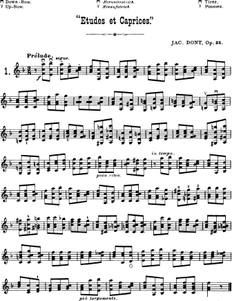 Etudes and Caprices, Op. 35 - Violin Sheet Music by Dont