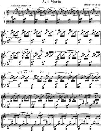 Ave Maria (Bach-Gounod) - version 2 - Violin Sheet Music by Gounod