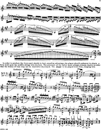 Caprice No. 11 in C major Andante - Violin Sheet Music by Paganini