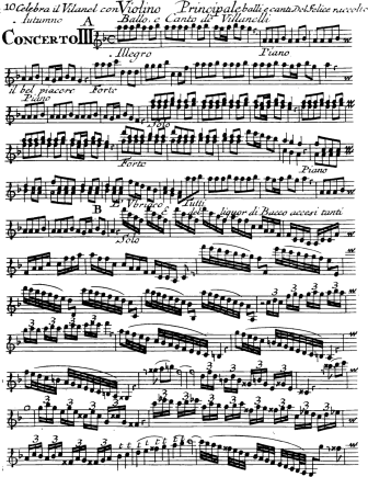 Violin Concerto No. 4 in F Minor, Op. 8, No. 4 (RV 297), Winter (L'inverno) - Violin Sheet Music by Vivaldi