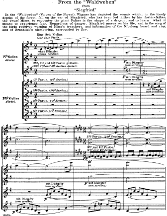 Siegfried - Violin Sheet Music by Wagner
