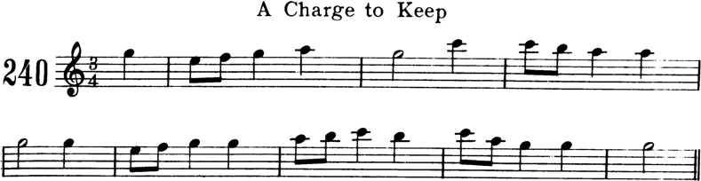 A Charge To Keep Violin Sheet Music