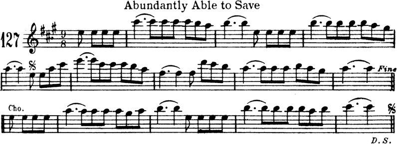 Abundantly Able To Save Violin Sheet Music