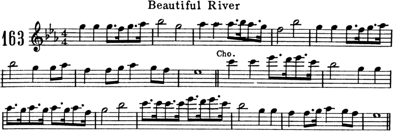 Beautiful River Violin Sheet Music