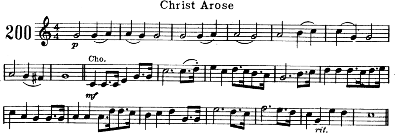 Christ Arose Violin Sheet Music