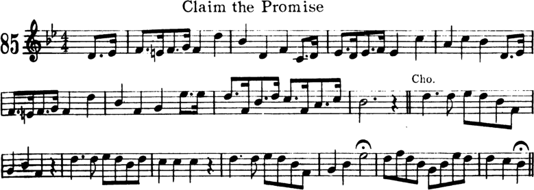 Claim the Promise Violin Sheet Music