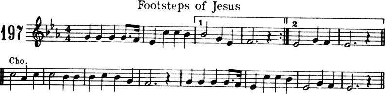 Footsteps of Jesus Violin Sheet Music