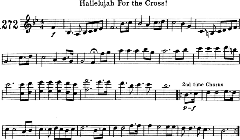 Hallelujah For the Cross Violin Sheet Music