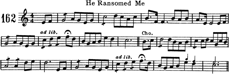 He Ransomed Me Violin Sheet Music