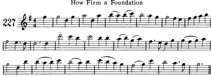 How Firm a Foundation Violin Sheet Music