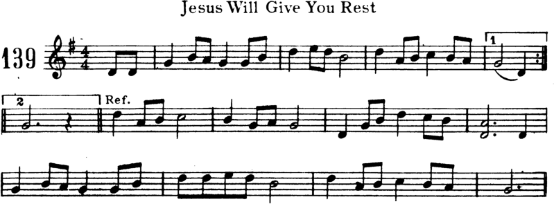 Jesus Will Give You Rest Violin Sheet Music