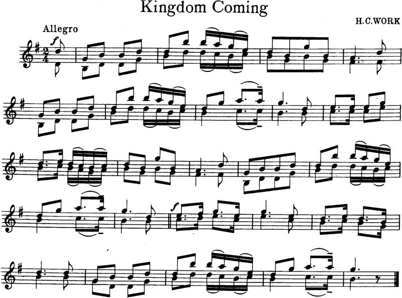 Kingdom Coming Violin Sheet Music