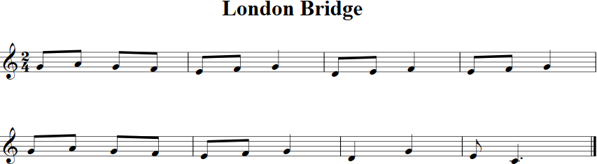 London Bridge Violin Sheet Music