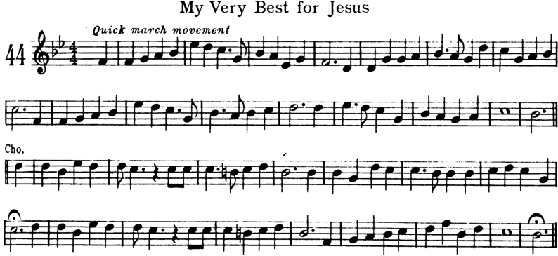My Very Best For Jesus Violin Sheet Music
