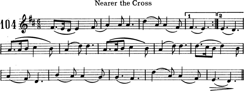Nearer the Cross Violin Sheet Music