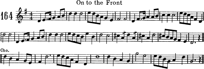 On To the Front Violin Sheet Music