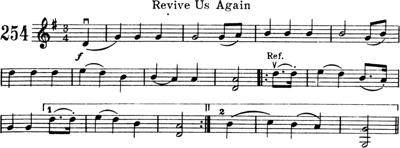 Revive Us Again Violin Sheet Music