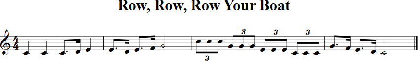 Row Row Row Your Boat Free Violin Sheet Music