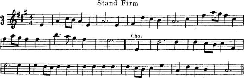 Stand Firm Violin Sheet Music