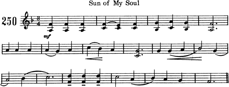 Sun of My Soul Violin Sheet Music