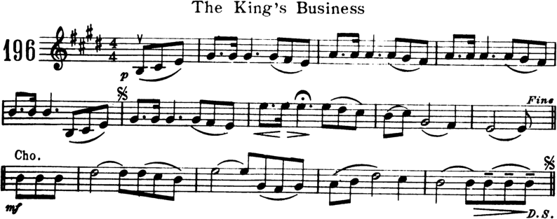 The King's Business Violin Sheet Music