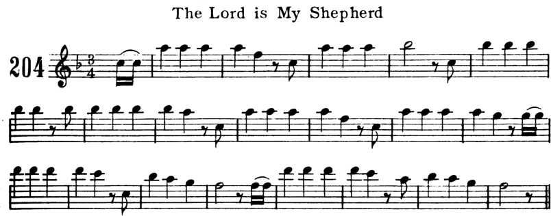 The Lord Is My Shepherd Violin Sheet Music