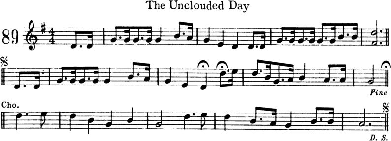 The Unclouded Day Violin Sheet Music