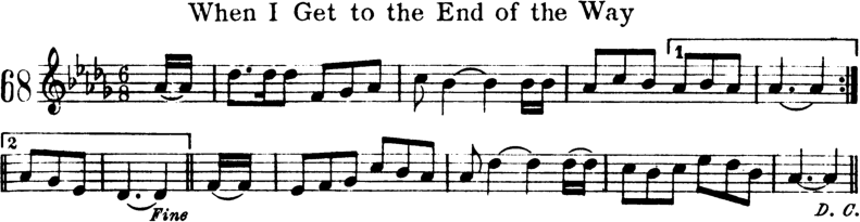 When I Get To the End of the Way Violin Sheet Music