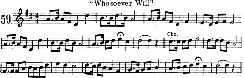 Whosoever Will Violin Sheet Music