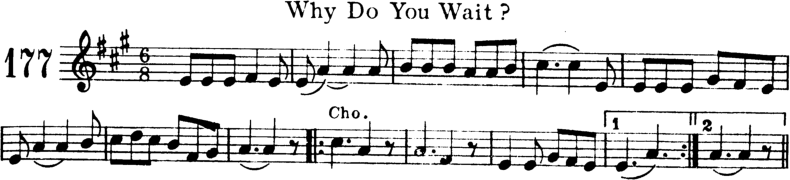 Why Do You Wait Violin Sheet Music