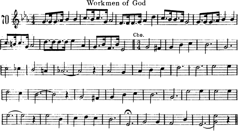 Workmen of God Violin Sheet Music