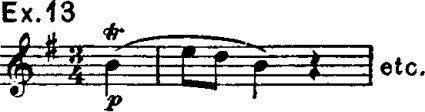 An excerpt from the 10th violin sonata by Beethoven
