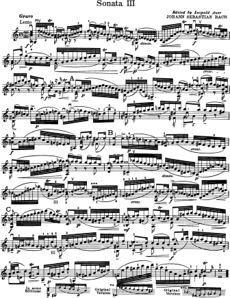 Sonata No.2 in A minor, BWV 1003 - Violin Sheet Music by Bach