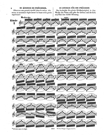 60 Etudes de Concert, Op.123 - Violin Sheet Music by Beriot