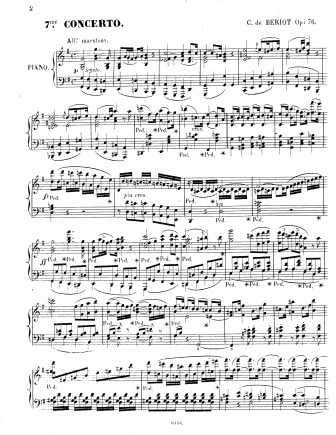 Violin Concerto No 7 In G Major Op 76 Charles De Beriot Free Violin Sheet Music
