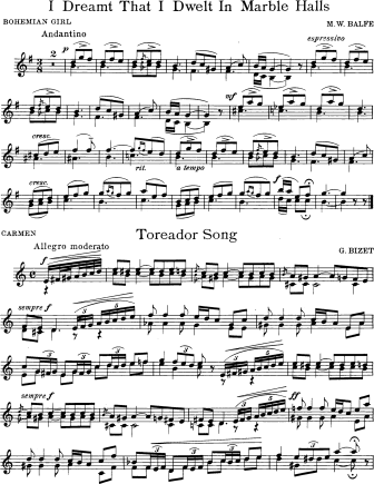 Toreador Song - from Carmen - Violin Sheet Music by Bizet