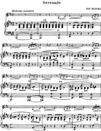 Serenade - Violin Sheet Music by Blockx