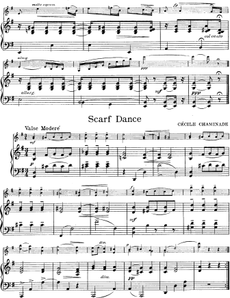 Scarf Dance - originally for piano - Violin Sheet Music by Chaminade
