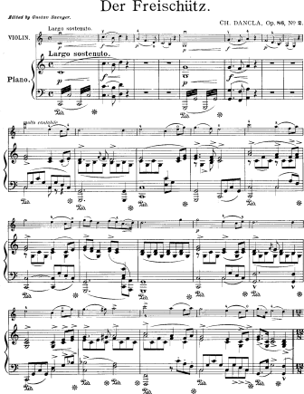Fantasy Op. 86, No. 2 Freischutz - Violin Sheet Music by Dancla