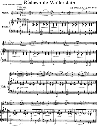 Fantasy Op. 86, No. 3 Redowa de Wallerstein - Violin Sheet Music by Dancla