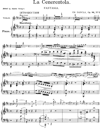Fantasy Op. 86, No. 7 La Cenerentola - Violin Sheet Music by Dancla