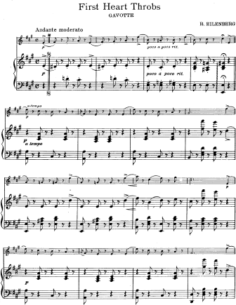 First Heart Throbs (Gavotte) - Violin Sheet Music by Eilenberg