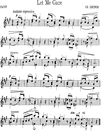 Laisse-moi contempler ton visage (Let Me Gaze) - from Faust - Violin Sheet Music by Gounod