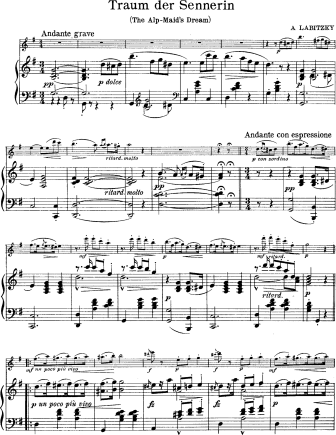 Traum der Sennerin (The Alp-Maid's Dream) - Violin Sheet Music by Labitzky