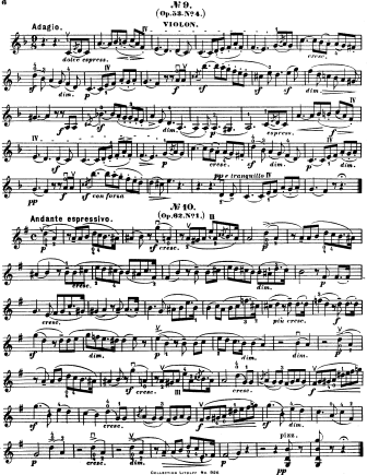 Song without Words in F major Op. 53 No. 4 - Violin Sheet Music by Mendelssohn