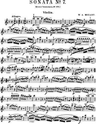 Violin Sonata No. 24 in F major K. 376 (374d) - Violin Sheet Music by Mozart