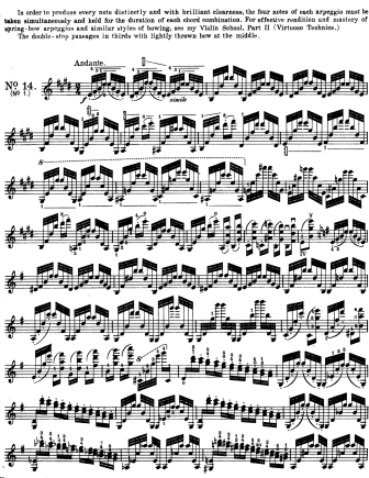 Caprice No. 1 in E major Andante - Violin Sheet Music by Paganini