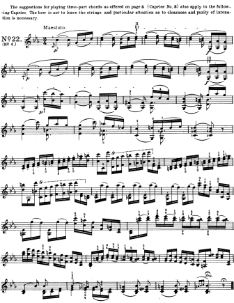 Caprice No. 4 in C minor Maestoso - Violin Sheet Music by Paganini
