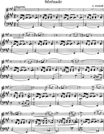 Serenade - Violin Sheet Music by Pierne