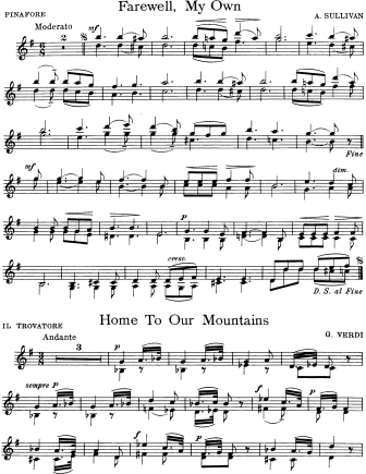 Home to Our Mountains - Il Trovatore - Violin Sheet Music by Verdi